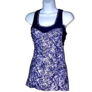 MPG Navy workout top cute back  S